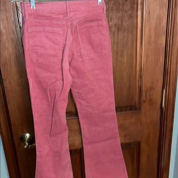 Girl’s Pink Corduroy Flared Jeans - Picture 3 of 5